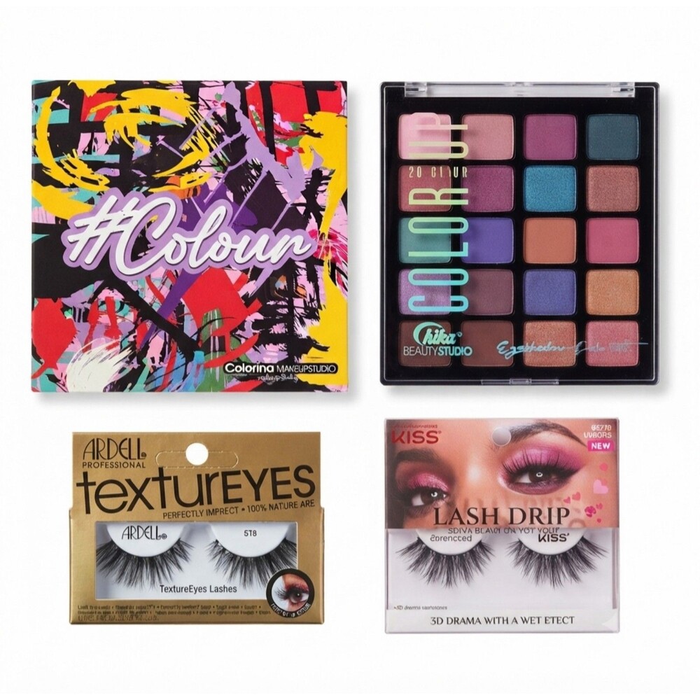Makeup Lot: Eyeshadow Palettes + Luxury Lash Bundle